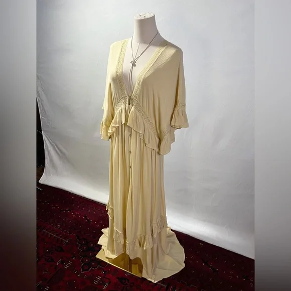 Free People Paradiso Maxi Dress XS Oversized - Picture 3 of 5